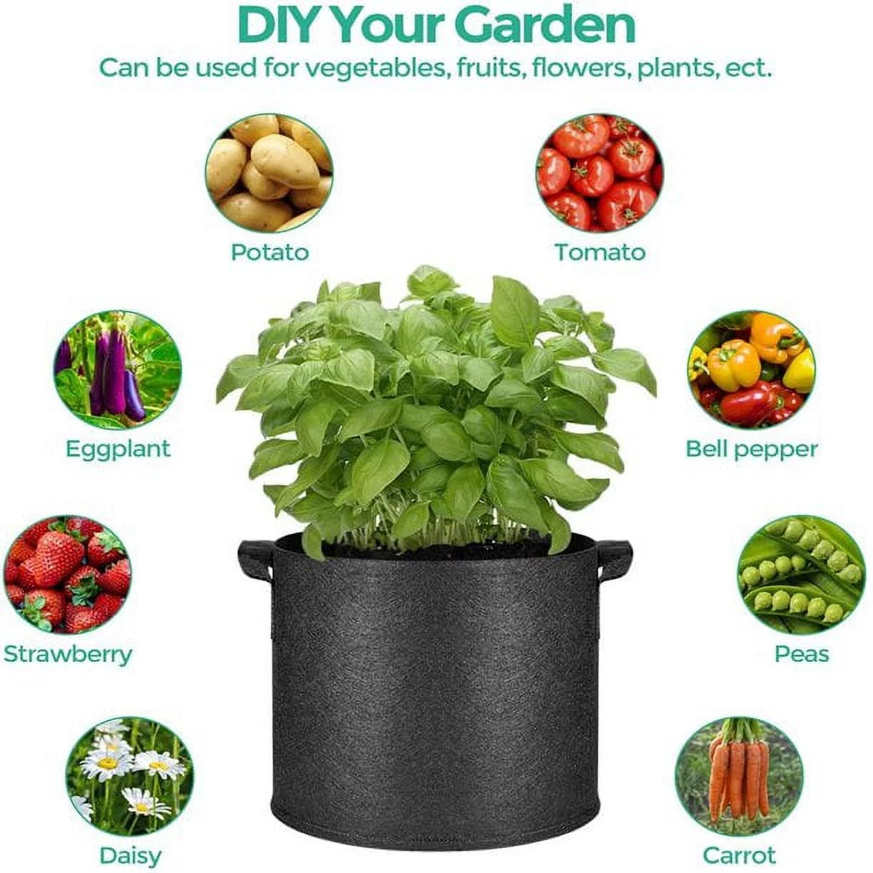 2 Gallon Grow Bag Without Handle