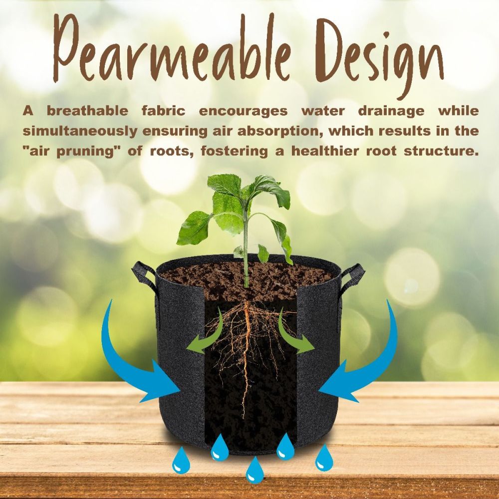 5 Gallon Grow Bag With 2 Handle